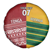 Australia - Tonga Rugby Custom Spare Tire Cover Minimalist Dynamic