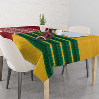 Australia - Tonga Rugby Custom Tablecloth Minimalist Dynamic