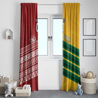 Australia - Tonga Rugby Custom Window Curtain Minimalist Dynamic