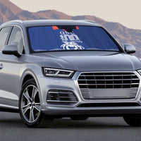 Queen Salote College 100 Years Anniversary Auto Sun Shade Tonga QSC Royal Blue - Polynesian Pride