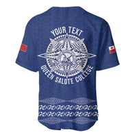 Queen Salote College 100 Years Anniversary Personalized Baseball Jersey Tonga QSC Royal Blue LT7 - Polynesian Pride