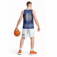 Queen Salote College 100 Years Anniversary Personalized Basketball Jersey Tonga QSC Royal Blue - Polynesian Pride