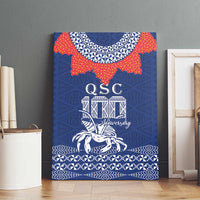 Queen Salote College 100 Years Anniversary Canvas Wall Art Tonga QSC Royal Blue - Polynesian Pride