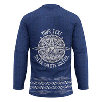 Queen Salote College 100 Years Anniversary Personalized Hockey Jersey Tonga QSC Royal Blue - Polynesian Pride