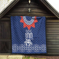 Queen Salote College 100 Years Anniversary Quilt Tonga QSC Royal Blue - Polynesian Pride