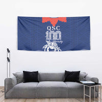 Queen Salote College 100 Years Anniversary Tapestry Tonga QSC Royal Blue - Polynesian Pride