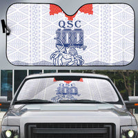 Queen Salote College 100 Years Anniversary Auto Sun Shade Tonga QSC White - Polynesian Pride