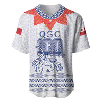 Queen Salote College 100 Years Anniversary Personalized Baseball Jersey Tonga QSC White - Polynesian Pride