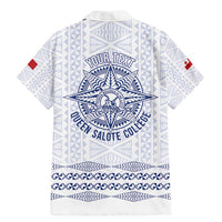 Queen Salote College 100 Years Anniversary Personalized Family Matching Mermaid Dress and Hawaiian Shirt Tonga QSC White LT7 - Polynesian Pride