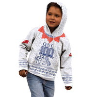 Queen Salote College 100 Years Anniversary Personalized Kid Hoodie Tonga QSC White - Polynesian Pride