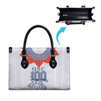 Queen Salote College 100 Years Anniversary Leather Bag Tonga QSC White - Polynesian Pride