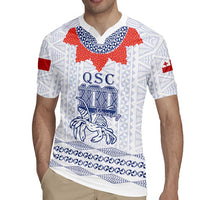 Queen Salote College 100 Years Anniversary Personalized Rugby Jersey Tonga QSC White - Polynesian Pride