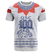 Queen Salote College 100 Years Anniversary Personalized T Shirt Tonga QSC White - Polynesian Pride