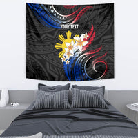 Personalised Philippines Tribal Tapestry Mix Plumeria - Flag Colors LT7 - Polynesian Pride