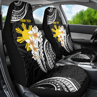 Personalised Philippines Tribal Car Seat Cover Mix Plumeria LT7 - Polynesian Pride
