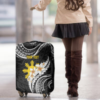 Personalised Philippines Tribal Luggage Cover Mix Plumeria LT7 - Polynesian Pride
