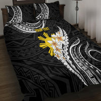 Personalised Philippines Tribal Quilt Bed Set Mix Plumeria LT7 - Polynesian Pride
