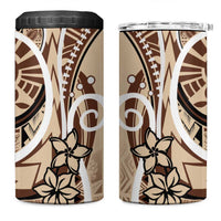 Samoa Siapo Classic Motif 4 in 1 Can Cooler Tumbler Manuia le tutoatasi o Samoa Independence