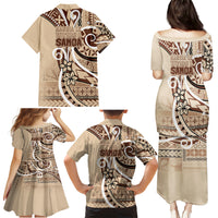 Samoa Siapo Classic Motif Family Matching Puletasi and Hawaiian Shirt Manuia le tuto’atasi o Samoa Independence