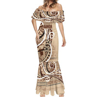 Samoa Siapo Classic Motif Mermaid Dress Manuia le tutoatasi o Samoa Independence LT7 - Polynesian Pride