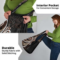 Samoa Siapo Classic Motif Grocery Bag Manuia le tuto’atasi o Samoa Independence Black Style