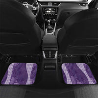 Polynesian Tribal Pattern Patchwork Picturesque Car Mats Deep Violet