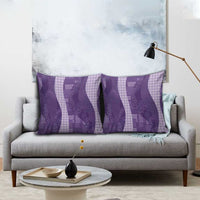 Polynesian Tribal Pattern Patchwork Picturesque Pillow Cover Deep Violet