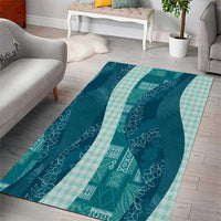 Polynesian Tribal Pattern Patchwork Picturesque Area Rug Oceanic