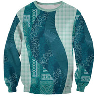 Polynesian Tribal Pattern Patchwork Picturesque Sweatshirt Oceanic