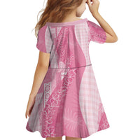 Polynesian Tribal Pattern Patchwork Picturesque Family Matching Mermaid Dress and Hawaiian Shirt Rose Pink LT7 - Polynesian Pride