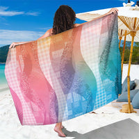 Polynesian Tribal Pattern Patchwork Picturesque Sarong Holographic