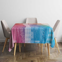 Polynesian Tribal Pattern Patchwork Picturesque Tablecloth Holographic
