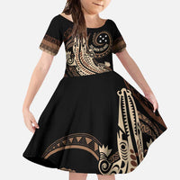 Personalized Solomon Islands Crocodile Family Matching Off Shoulder Maxi Dress and Hawaiian Shirt Hapi Isles - Independence Anniversary