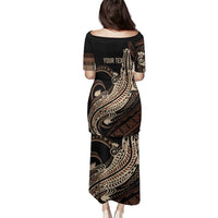 Personalized Solomon Islands Crocodile Family Matching Puletasi and Hawaiian Shirt Hapi Isles - Independence Anniversary