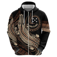 Personalized Solomon Islands Crocodile Hoodie Hapi Isles - Independence Anniversary