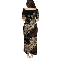 Personalized Solomon Islands Crocodile Puletasi Hapi Isles - Independence Anniversary