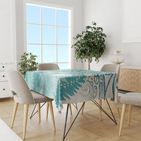 Aotearoa Maori Koru Curves Tablecloth Mossy Paua Shell
