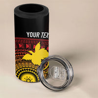 Papua New Guinea Independence Personalized 4 in 1 Can Cooler Tumbler Tapa Circle