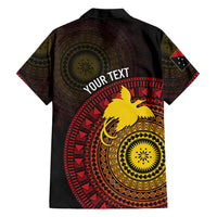 Papua New Guinea Independence Personalized Family Matching Short Sleeve Bodycon Dress and Hawaiian Shirt Tapa Circle LT7 Dad's Shirt - Long Sleeve Black - Polynesian Pride