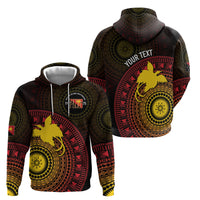 Papua New Guinea Independence Personalized Hoodie Tapa Circle LT7 - Polynesian Pride