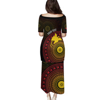 Papua New Guinea Independence Personalized Puletasi Tapa Circle LT7 - Polynesian Pride