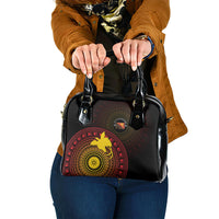 Papua New Guinea Independence Shoulder Handbag Tapa Circle