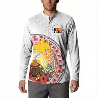 Hapi De Bilong Indipendens Papua New Guinea Button Sweatshirt PNG Lime Pot