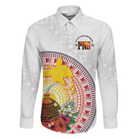 Hapi De Bilong Indipendens Papua New Guinea Family Matching Summer Maxi Dress and Hawaiian Shirt PNG Lime Pot LT7 Daughter's Dress White - Polynesian Pride