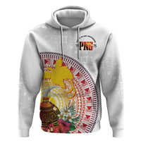 Hapi De Bilong Indipendens Papua New Guinea Hoodie PNG Lime Pot LT7 Pullover Hoodie White - Polynesian Pride