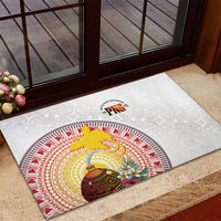 Hapi De Bilong Indipendens Papua New Guinea Rubber Doormat PNG Lime Pot