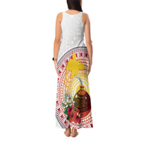Hapi De Bilong Indipendens Papua New Guinea Tank Maxi Dress PNG Lime Pot LT7 - Polynesian Pride
