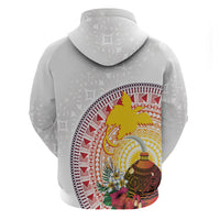 Hapi De Bilong Indipendens Papua New Guinea Zip Hoodie PNG Lime Pot LT7 - Polynesian Pride