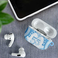 Bula Fiji Day 55th Anniversary Masi Tapa AirPods Case Emerald Jubilee - Turquoise - Polynesian Pride