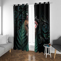 Maori Hongi Valentine Window Curtain Aroha Ahau Ki A Koe
